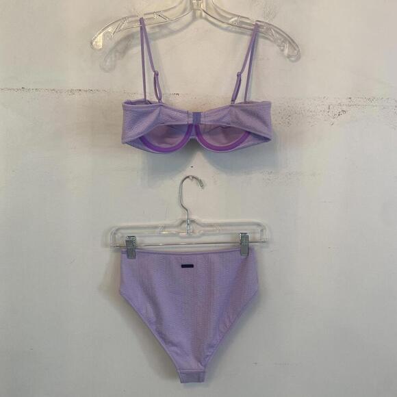 TRIANGL purple high rise bikini set sz S - Picture 8 of 8
